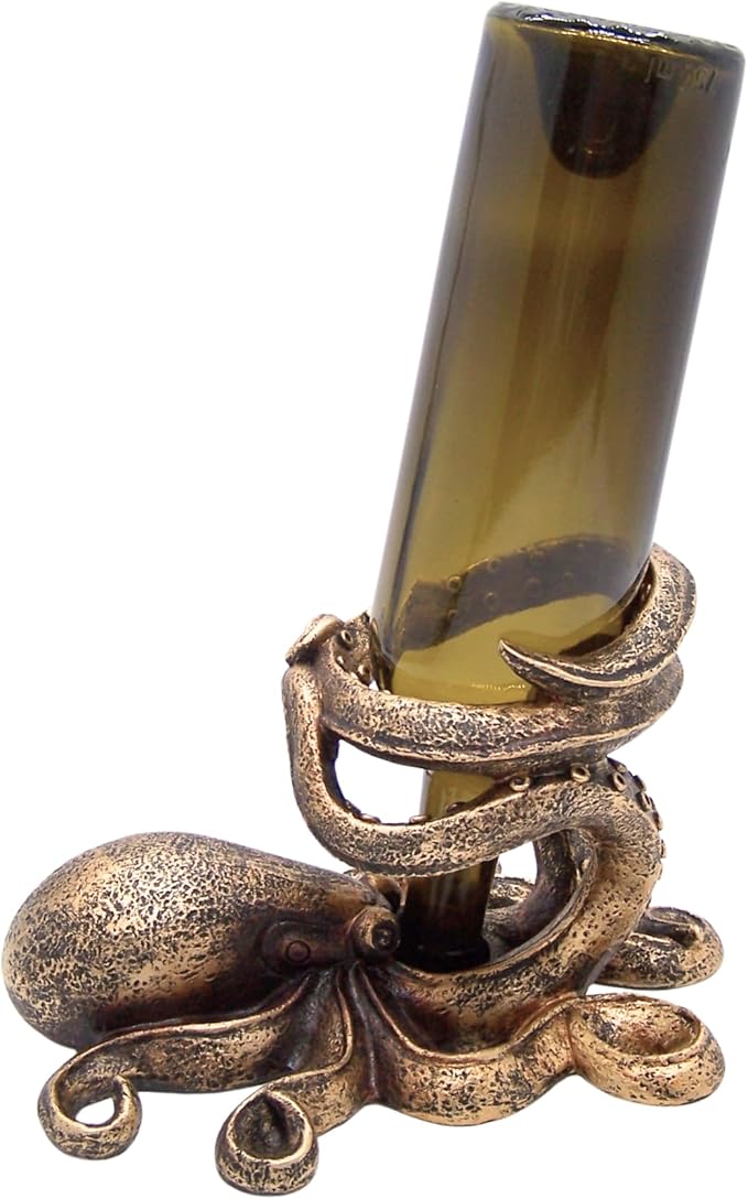 Wowser Octopus Wine Bottle Holder, Nautical Home Bar Decor, Wine Accessories, Kitchen Wine Organizer
