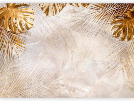 artgeist Wall Mural Tropical Leaves 118x83 in - XXL Non-Woven Wallpaper Fleece Wall Decor Photo Print Picture Image Design Monstera Palm Green Leaves b-C-0788-a-a