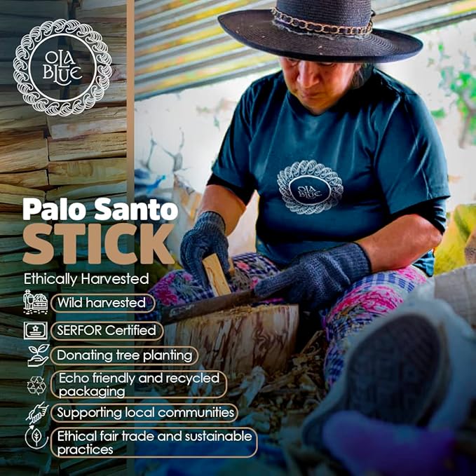 Palo Santo Smudging Sticks – 24 Pack (8 oz / 220 g) | Natural Palo Santo Incense Sticks from Peru | Resin-Rich Aromatic Sticks for Smudging & Meditation