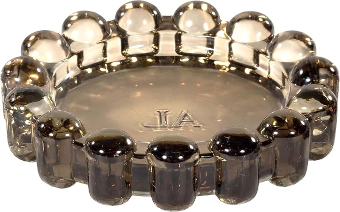 Original Bubble Candle Dish Large by Alice Lane – Amber Glass Decorative Candle Holder for Home Decor, Large Candles & Diffusers