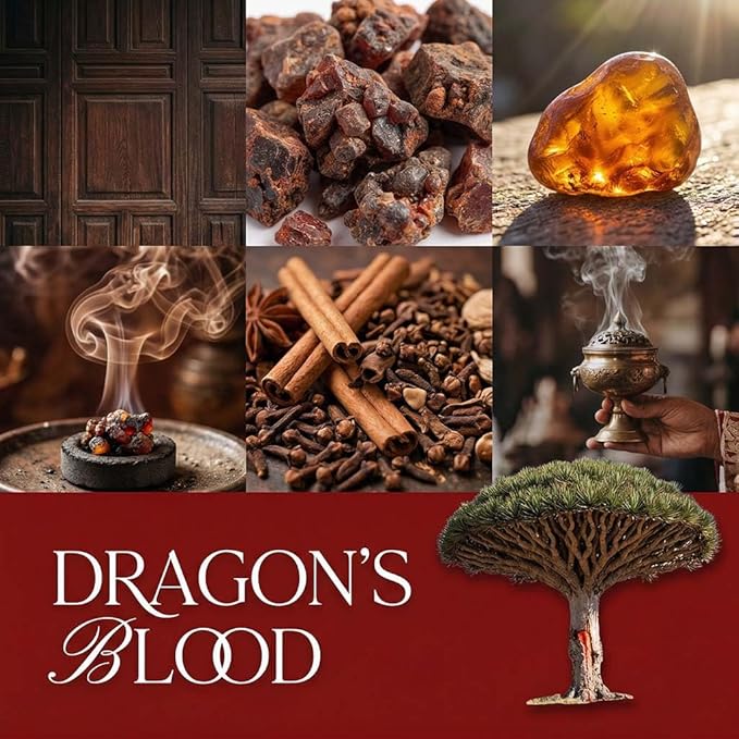 Dragon's Blood Strongly Scented Hand Poured Vegan Wax Melts, 12 Scented Wax Cubes, 6.4 Ounces in 2 x 6-Packs
