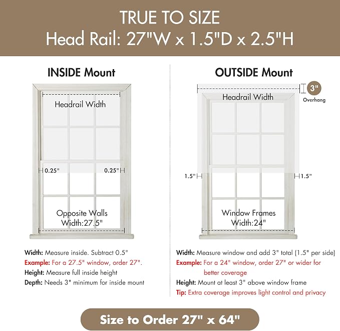 Madison Park Galen Cordless Roman Shade, 27"W x 64"H, Sheen White – Room Darkening, Thermal Insulated, Energy Efficient Window Blind with Subtle Sheen Basketweave Fabric for Privacy