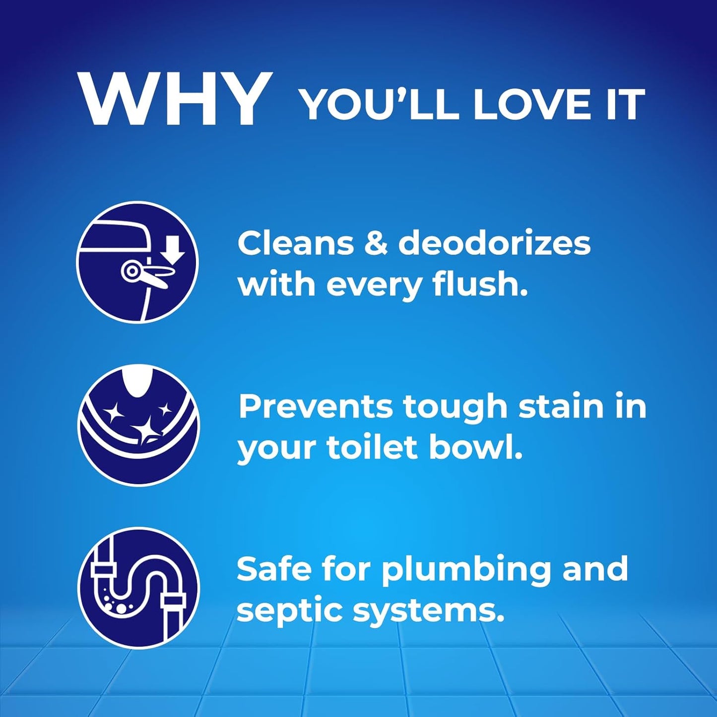 Toilet Gel Stamp - 8 Packs Toilet Bowl Cleaner Gel with Automatic Click, Freshener for Toilet Maintenance, 3.4oz, 6 Month Supply (Lemon)