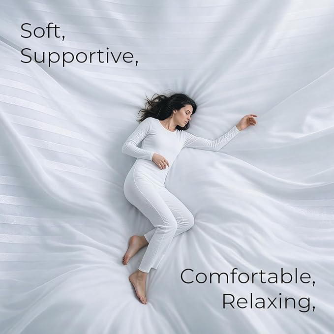 Phantoscope Synthetic Down Pillow Insert - 20x20 Down Alternative, Ultra Soft Large Square Throw Pillow with 100% Cotton for Couch Sham, Bed Sleeping (White, Set of 1)