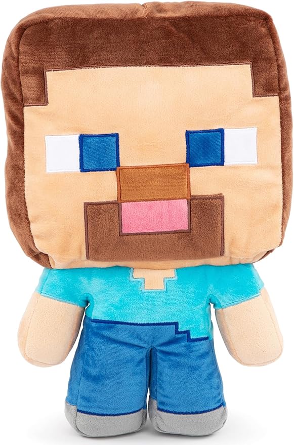 Jay Franco Plusg Pillow Buddy Super Soft Polyester Microfiber | Mojang Minecraft Steve 16 inch