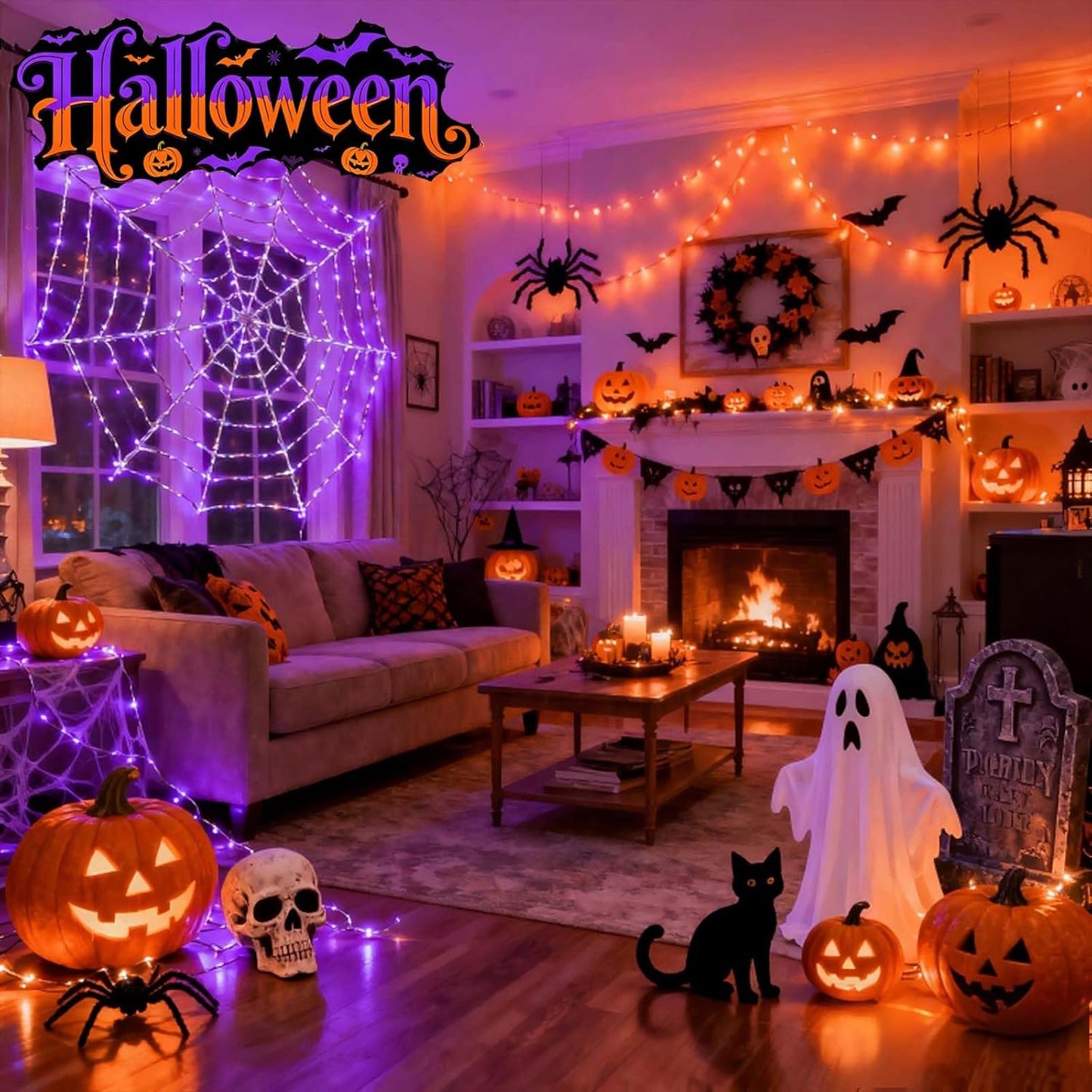 LitHome 400LED 130FT Christmas Led Fairy Lights with Remote, Color Changing Fairy Lights Plug in, 9 Modes Led String Lights for Indoor, Fairy String Lights Fall Halloween Christmas Bedroom Dorm Decor