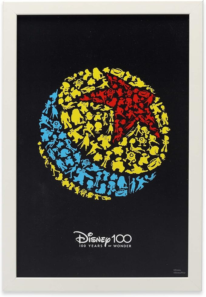 Disney Pixar Ball Framed Wood Wall Decor - Vintage Luxo Ball Picture for Home Decorating