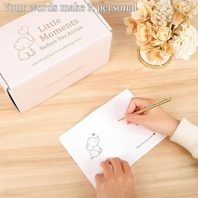 Pregnant Mom Gifts for Mom to Be – Thoughtful Pregnancy Gift Box with Self Care and Keepsakes, Ideal for First Mother’s Day or Gift for Pregnant Wife