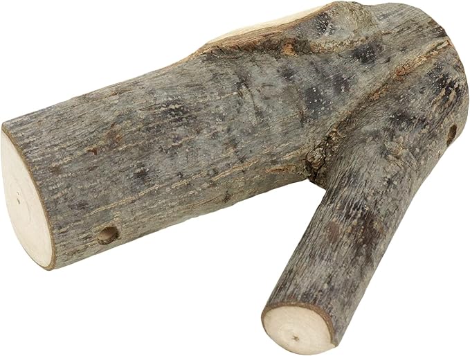 2Pcs Real Wood Tree Branch Wall Hook, Thickness 4cm-5cm with Screw | Farmhouse Rustic Decorative Wooden, with Bark Trunk