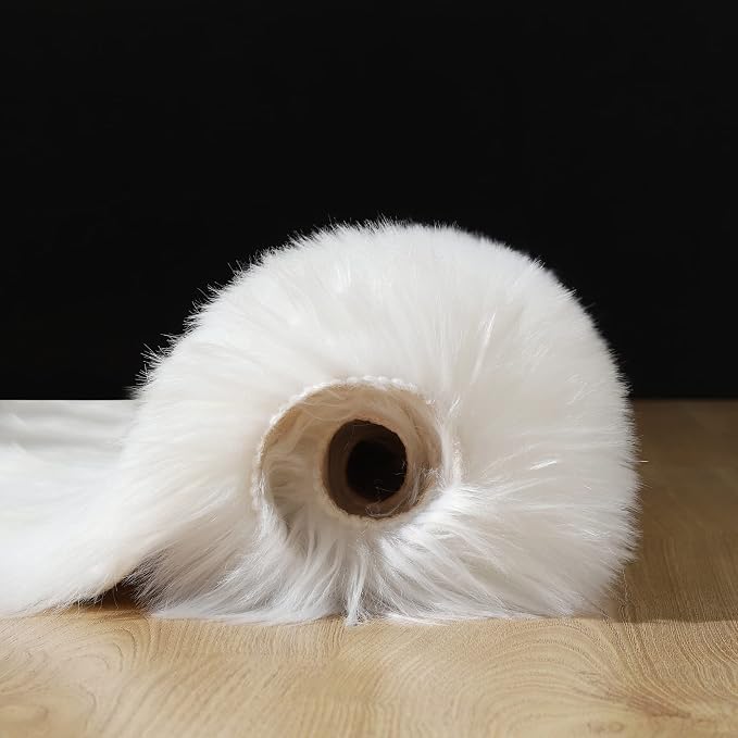 Faux Fur Rug Fluffy Sheepskin Area Rug,Ultra Soft Shaggy Plush Rug Bedroom Living Room Sofa Floor Kids Room Bedside（3 x 3 ft Round White）