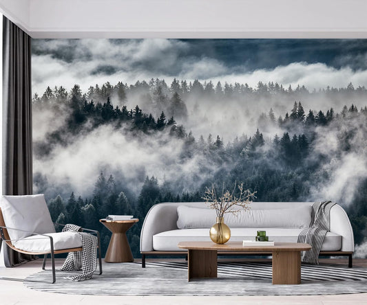 -Misty Forest Bedroom Wallpaper XT20 M 140" x 91"