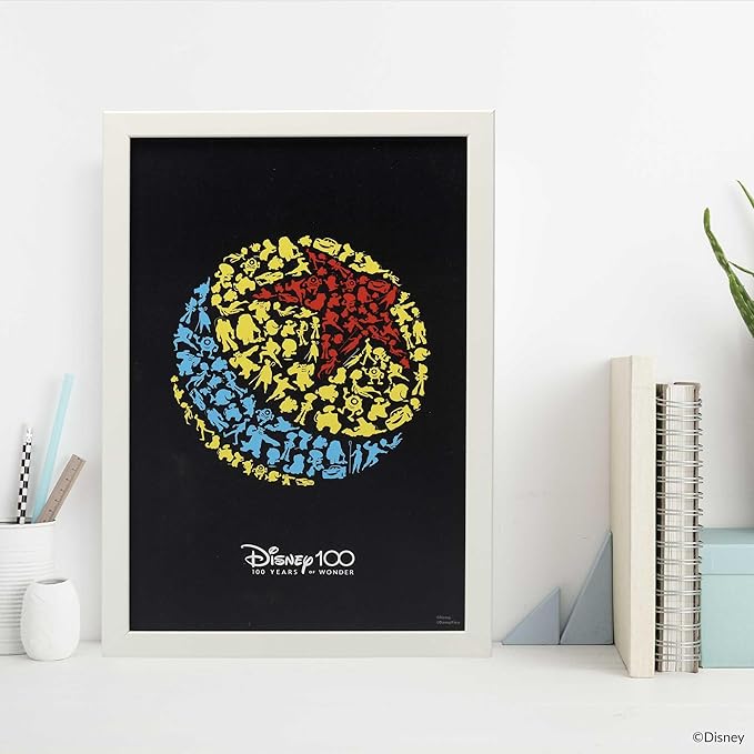 Disney Pixar Ball Framed Wood Wall Decor - Vintage Luxo Ball Picture for Home Decorating