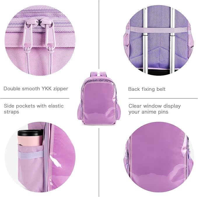 STEAMEDBUN Ita Bag Backpack with insert Pin Display Backpack for School Cosplay