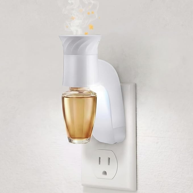 Saillong 1 Pack Wall Fragrance Plug with Night Light, Compatible with Bath & Body Works WallFlower Refills, ETL Certified, Rotatable Plug Design Fragrance Diffuser for Home & Office
