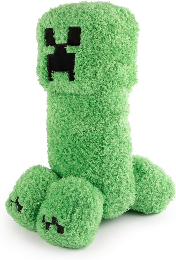 Jay Franco Minecraft Plush Pillow Buddy - Soft Plushie Stuffed Pillow, 19 Inches, Green - Creeper 03