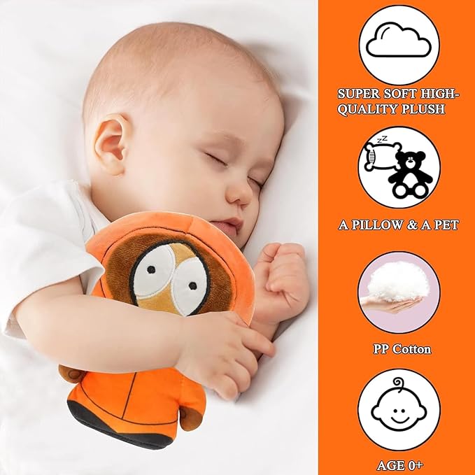 YZONU SP Anime Soft Toys, Plush Doll Cute Pillow Stuffed Animals Toy for Children Adults and Fans (Orange)
