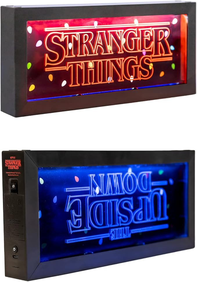 Stranger Things Merchandise - 4 Lighting Modes - Official Stranger Things Lamp - Neon Light - Led Lamp - Stranger Things Halloween Decor Indoor - Night Light for Kids