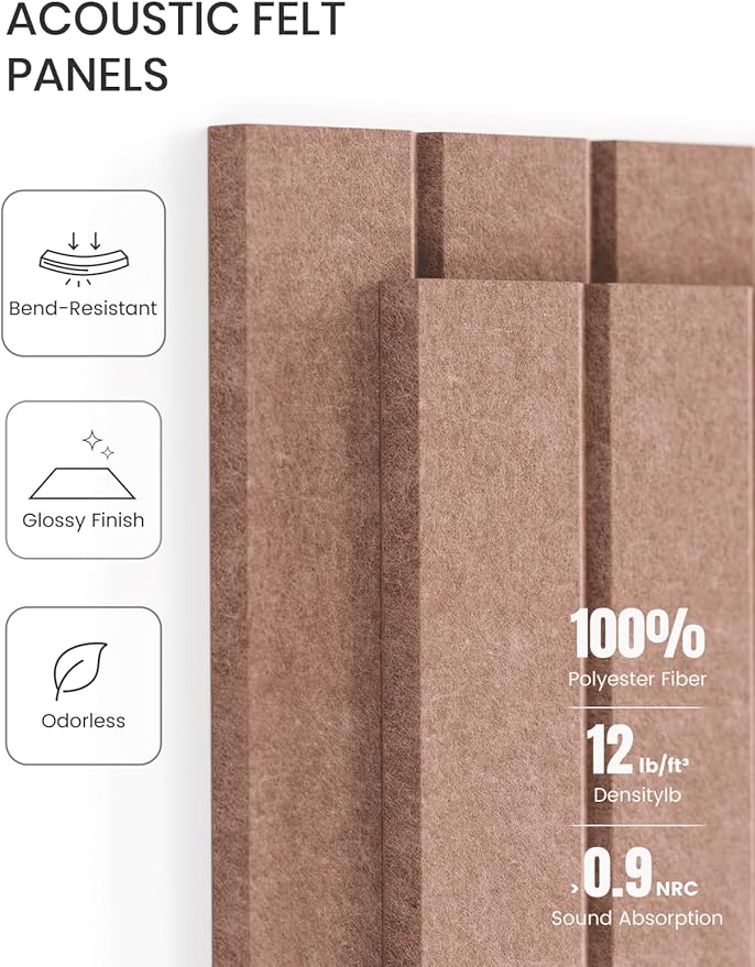 Large Felt Bulletin Board 48" x 36" Cork Board Alternative-12 Pack with 70 Safe Removable Adhesive Tabs, Felt Boards for Walls Bulletin Boards for Home Office Classroom Pin Board-Terracotta