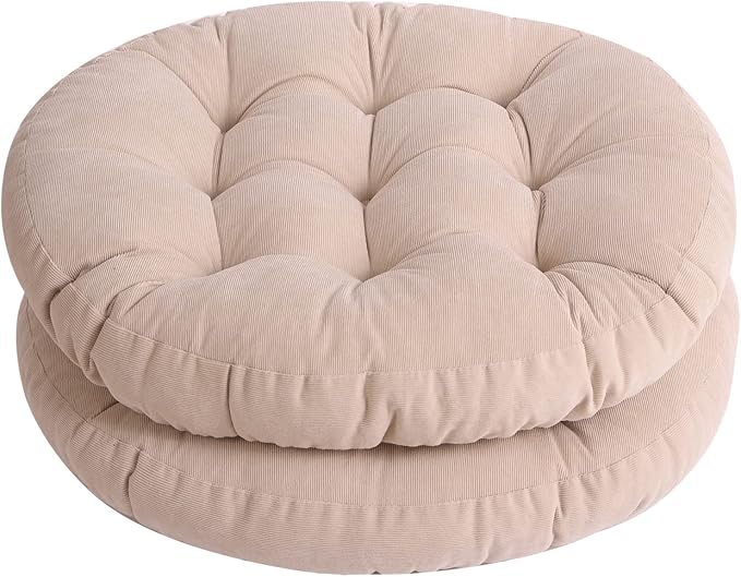 Tiita Outdoor Cushions Square Floor Pillow Thicken Tufted Seat Pad Large Floor Cushion for Yoga Meditation Living Room