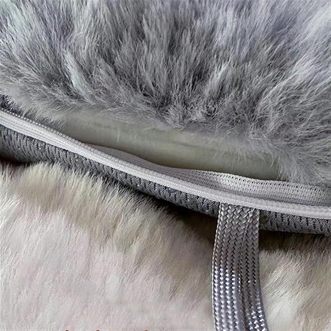 Lifup 6 Pack Square Chair Pads Memory Foam Seat Cushion Soft Cozy Plush Non Slip Thick Pad with Ties and Removable Cover for Dining Room, Office Grey 14 x 14 Inch