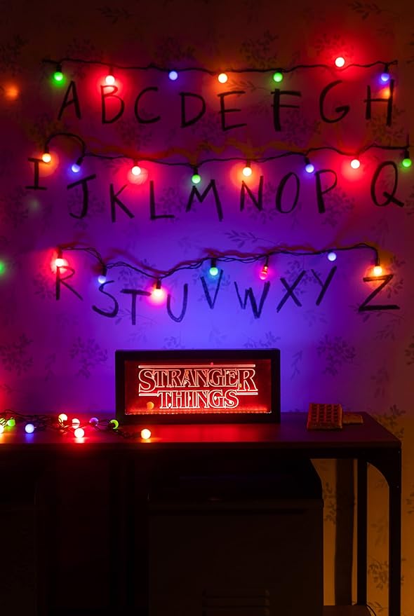 Stranger Things Merchandise - 4 Lighting Modes - Official Stranger Things Lamp - Neon Light - Led Lamp - Stranger Things Halloween Decor Indoor - Night Light for Kids