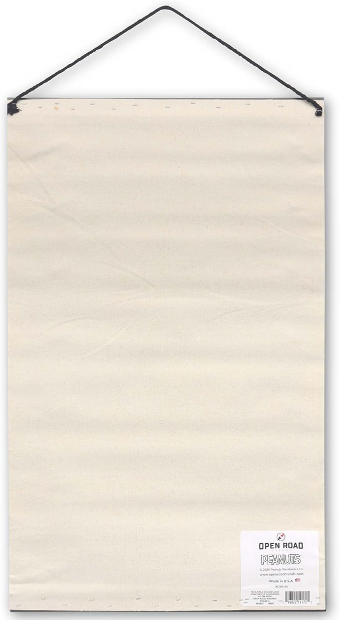 Peanuts Comic Strip Hanging Canvas Banner - Vintage Peanuts Wall Decor for Home or Office