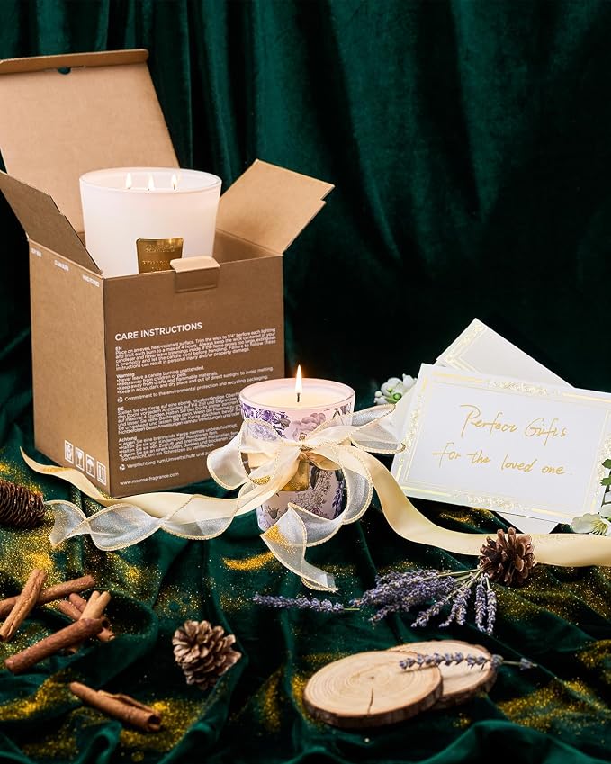 M&SENSE Eucalyptus Cedarwood Soy Candle, 35oz 3-Wick, Woody Relaxing Spa | 150H Long Burn, Non-Toxic, Large Candles, Bathroom Relaxation, Meditation, Stress Relief, Calming Home Fragrance
