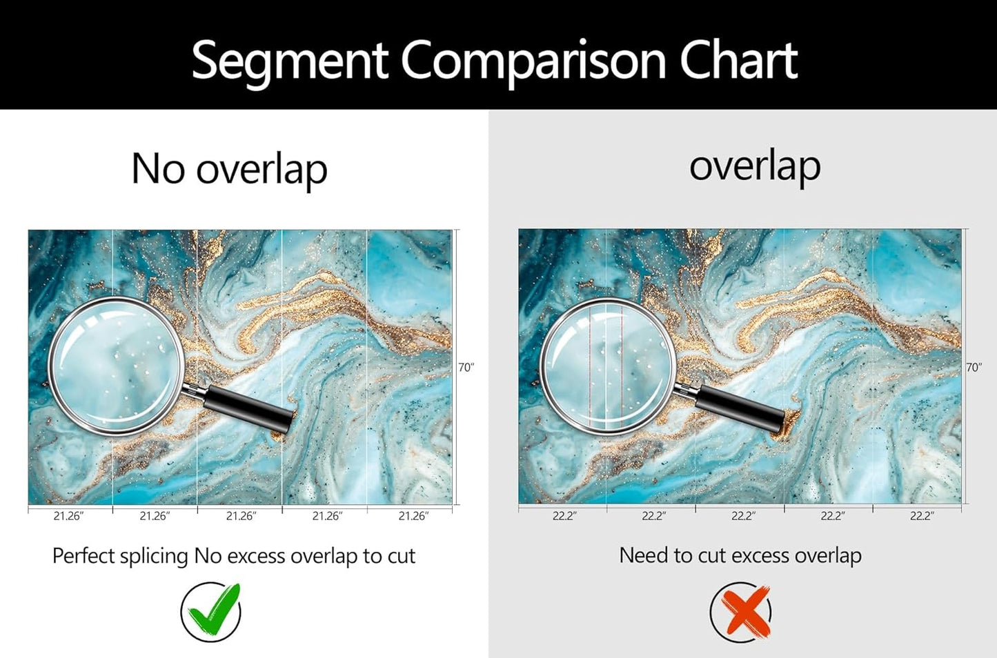 WFBHUA-Green and Gold Marble Wallpaper Abstract Art Photo Wall Murals for Living Room Bedroom (Not Peel and Stick)