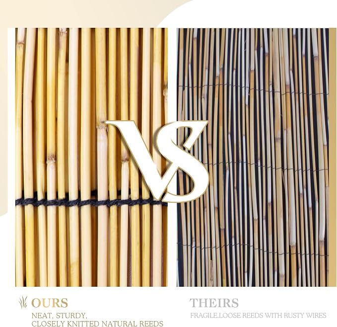 Bamboo Roll Up Shades 2 Pack, Reed Roller Blinds 47" W x 71" H, Natural Light Filtering Window Blinds for Indoor Outdoor Patio Porch Garden