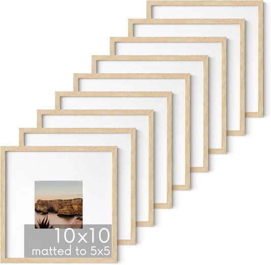HAUS AND HUES Beige Square Frames Set of 9-10x10
