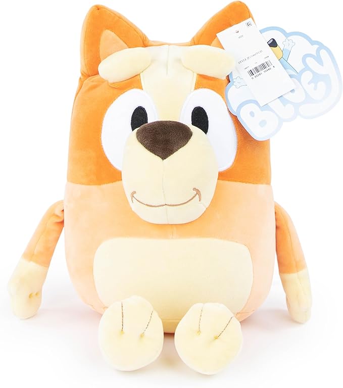 Jay Franco Plusg Pillow Buddy Super Soft Polyester Microfiber| Bluey Bingo 16 Inches