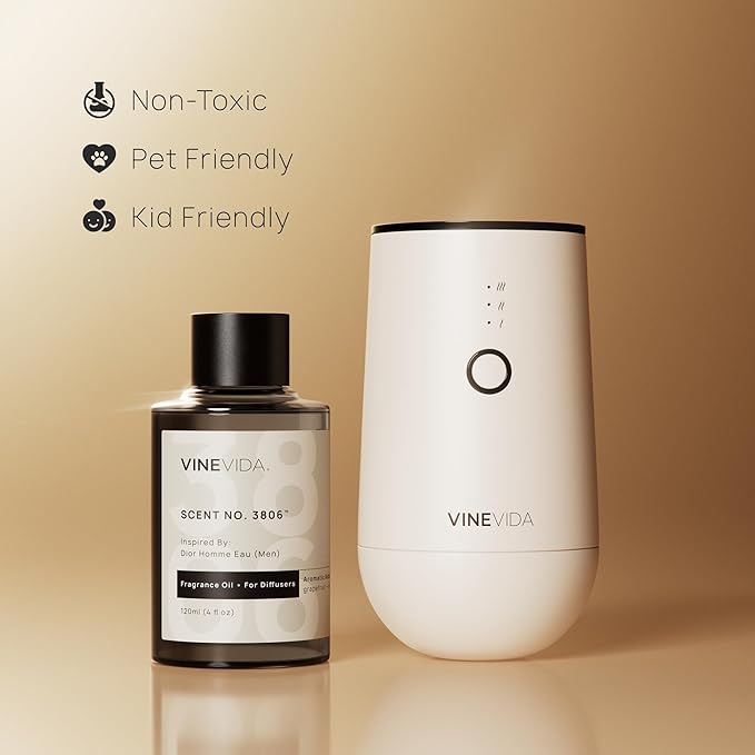 VINEVIDA [4 Fl Oz] Spa Retreat Fragrance Oil for Cold Air Diffusers - Essential Oils for Diffuser Oil Refill & Air Freshener Room Spray