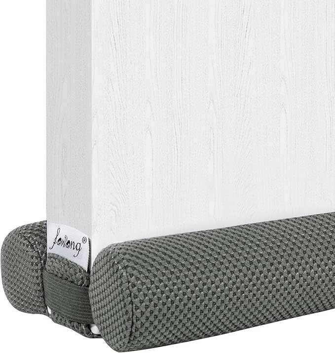 fowong Door Draft Stopper Double Side Adjustable Seal Bottom of Doors 32" + 36" Soundproofing Under Door Noise Stopper for Bottom of Doors
