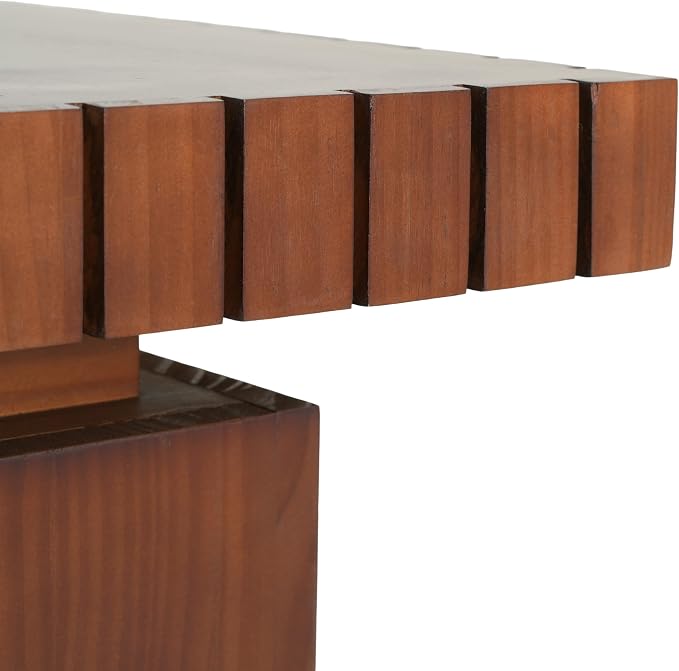 Christopher Knight Home Sidas Modern Square Side Table, Living Room Sofa End Table, Small Coffee Table, No Assembly Needed, Walnut