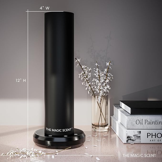 The Magic Scent Bluetooth Diffuser: Smart Ultra-Quiet Cold-Air Waterless Scent Diffuser for Home, Hotel, & Office - Programmable Intensity & Timer - Premium Aroma Oil Included