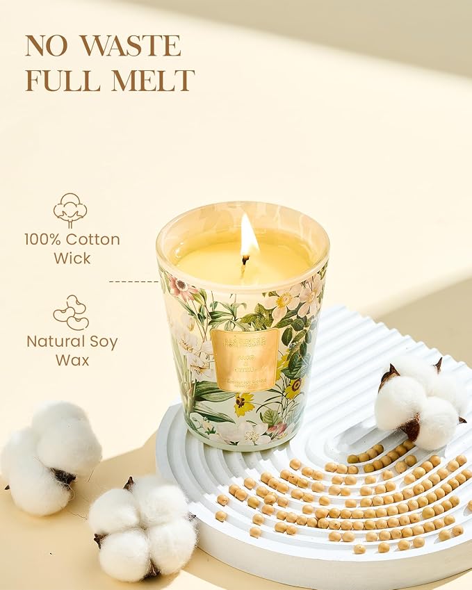 M&SENSE Sage Citrus Soy Candle, 14.1oz, Refresh Home Fragrance | 60H Long Burn, Non-Toxic, Home Freshener, Stress Relief, Relaxation Housewarming Gift