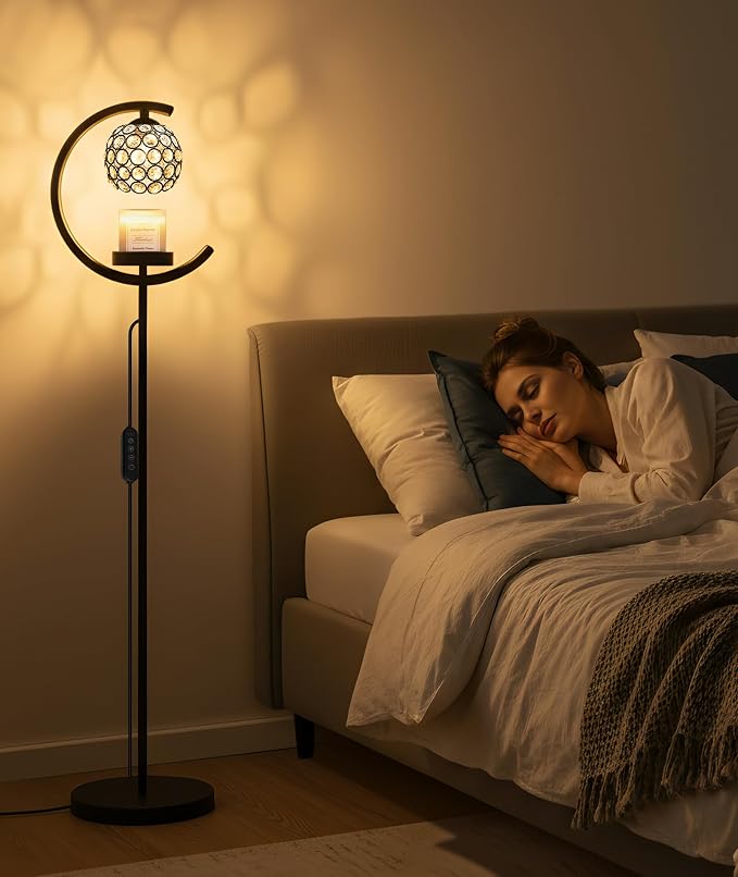 seenlast Candle Warmer Floor Lamp with Timer and Dimmer, Birthday Gifts | Standing Electric Wax Melt Warmer for Home Decor, Living Room & Bedroom | Gift for Women, Mom, Grandma, Sister