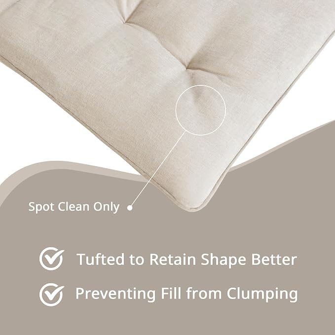 Intelligent Design Edelia Foldable Poly Chenille Light Weight Lounge Floor Pillow Cushion Tufted Seat for Meditation, Game Playing, Yoga, Reading with Travel Wrap, 74x27, Ivory