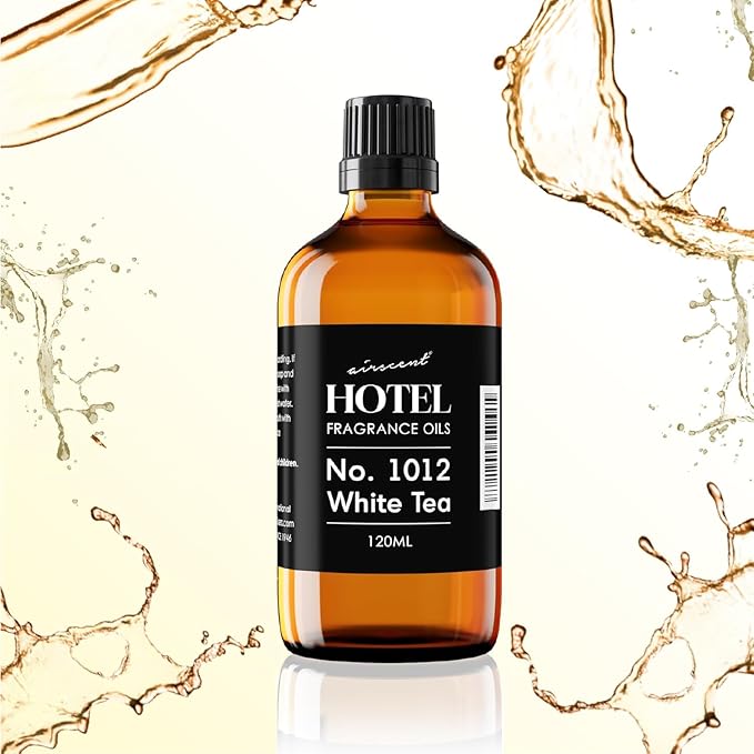 AirScent Hotel Diffuser Oil No. 1012 Inspired by The Renowned White Tea Hotel Scent - Premium Fragrance Oil for Ultrasonic and Waterless Diffusers and Crafting - 500 mL, 16.9 fl oz Bottle