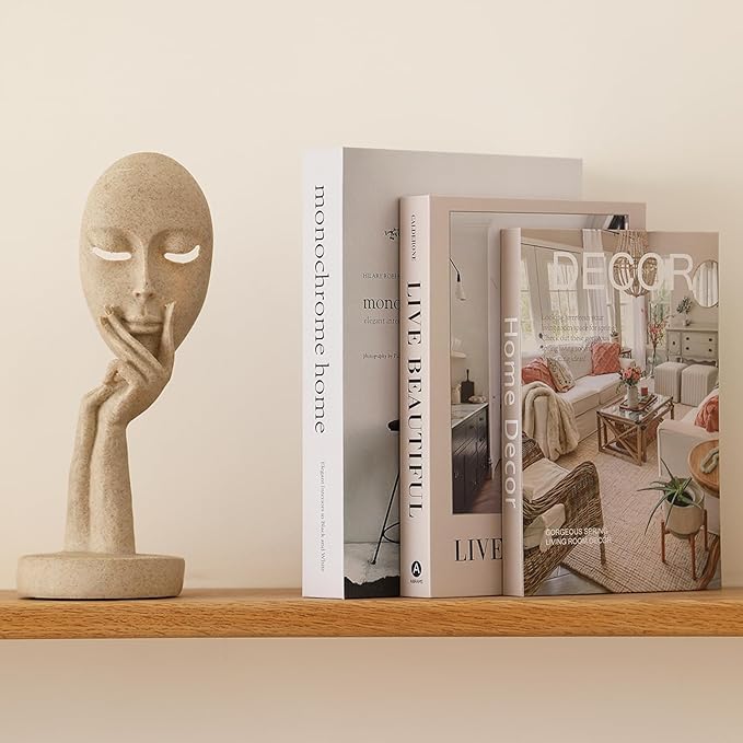 Set of 3 Decorative Books for Home Decor,Stylish Fake Books for Decoration, Aesthetic Decor Books Set for Coffee Table,Bookshelf,Mantel,Living Room,Hotel,Villa Decor,Storage Box for Photos