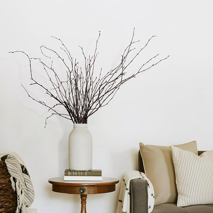 200 Pcs Real Dried Birch Branches, 17 Inch Natural Birch Twigs Tall Birch Tree Sticks for Decorative Vases, Crafts, DIY Floral Arrangements Wreath Wedding Centerpiece Home Decor