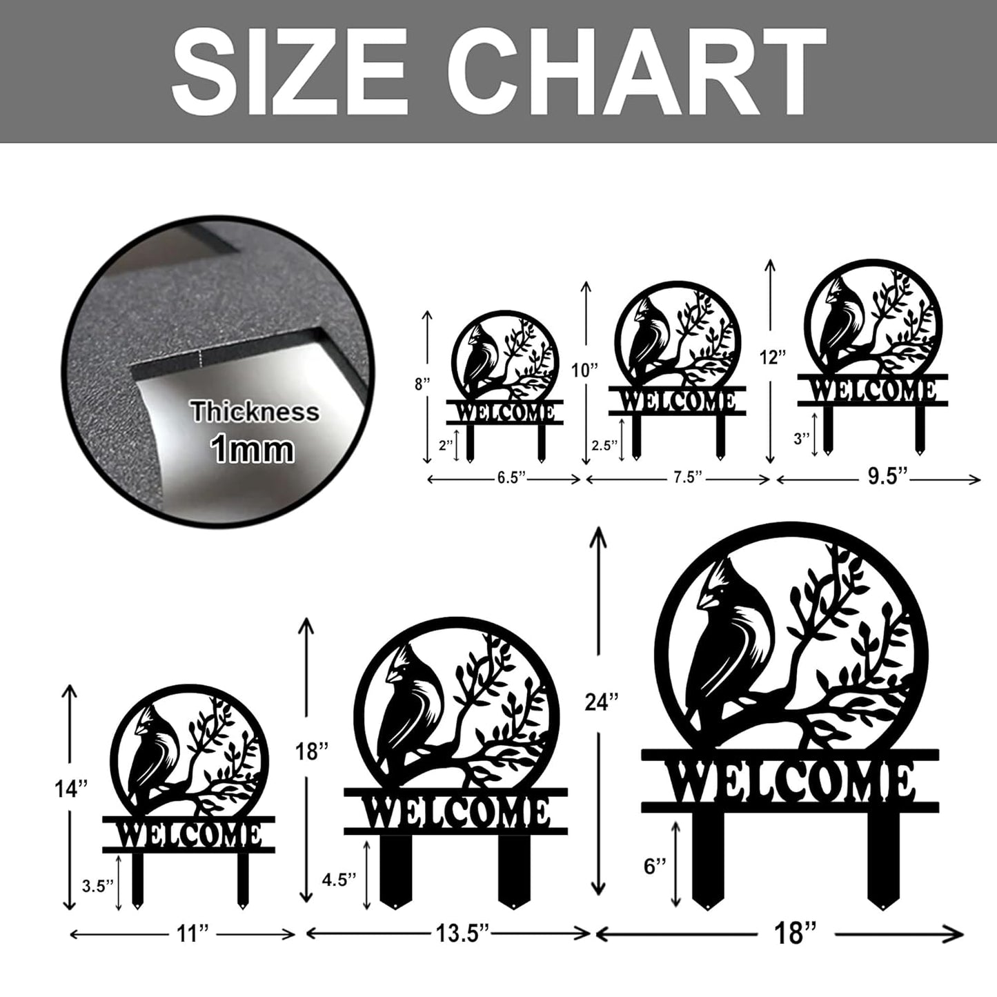 Personalized Name Garden Cardinal Metal Signs with Stake, Custom Family Name Yard Decor for Outdoor Outside, Cardinal Lawn Patio Stake Gardening Enthusiasts Grandmothers Gift