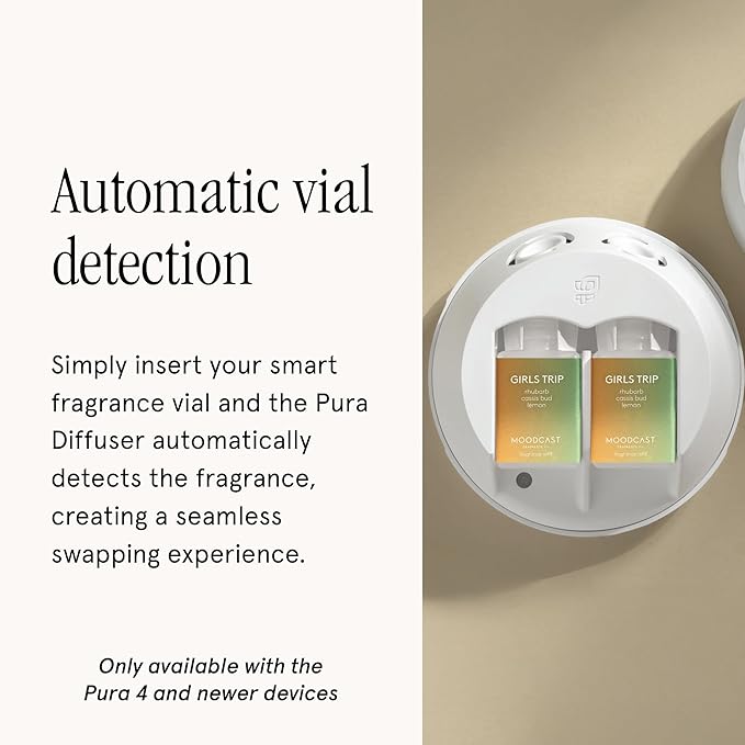 Pura & Moodcast Home Scent Refill - Smart Home Air Diffuser - Long-Lasting Premium Fragrance per Refill - Household Essential - Clean & Safe Diffuser Fragrance - 2 Pack, Girls Trip