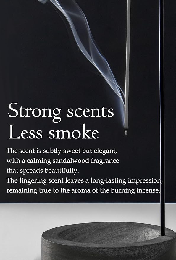 Agarwood Premium Japanese Incense Sticks 60sticks Coreless Low Smoke Natural Charcoal Free Non Toxic Temple Kyoto Aroma Aromatherapy Meditation Calming Stress Relief Relaxation Yoga Zen TOMORI