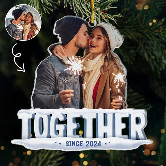 Pawfect House Together Since, Personalized Couple Christmas Ornament 2025, Christmas Decor Gifts for Couples, Husband, Wife, Couple Ornament, Romantic Gifts for Him, Her, Acrylic Ornaments