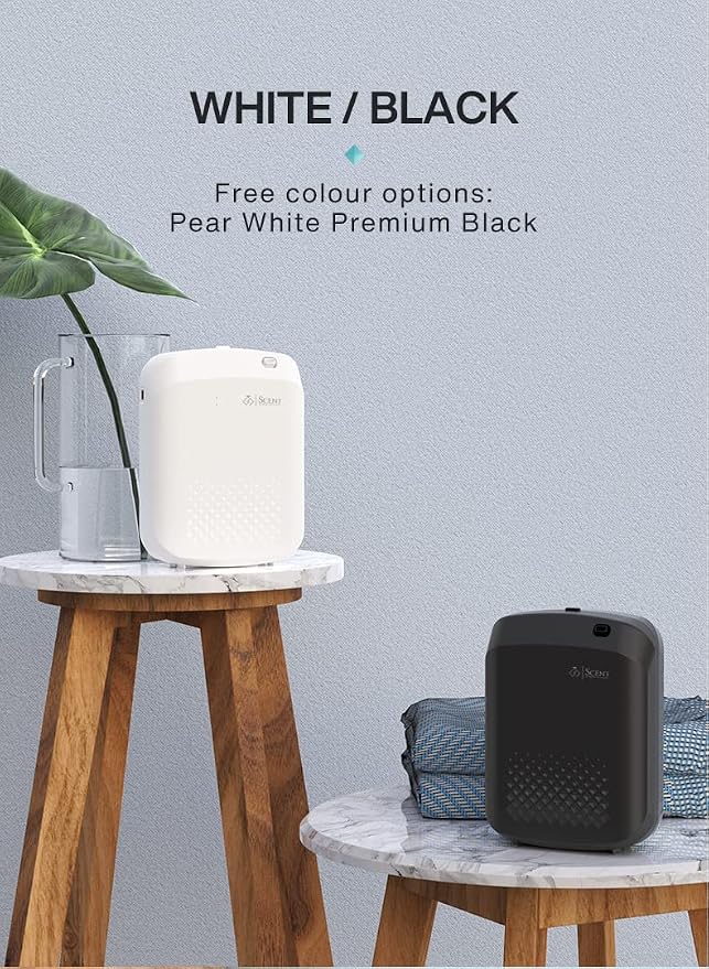 Scent by Aroma Collection Smart Scent Diffuser, Black, 400ml Large Capacity, 360° Air Circulation, Bluetooth Compatible