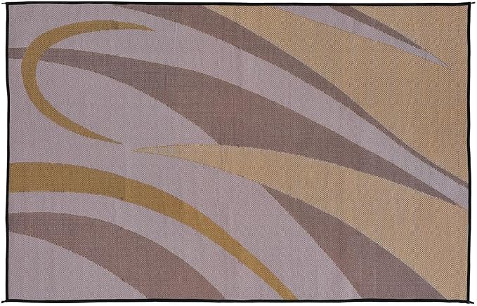 Stylish Camping GA7 Brown/Gold 8' x 12' Graphic Mat