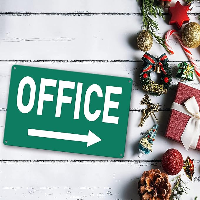 Custom Metal Sign For Doors - Office & Home - 8 x 12 In