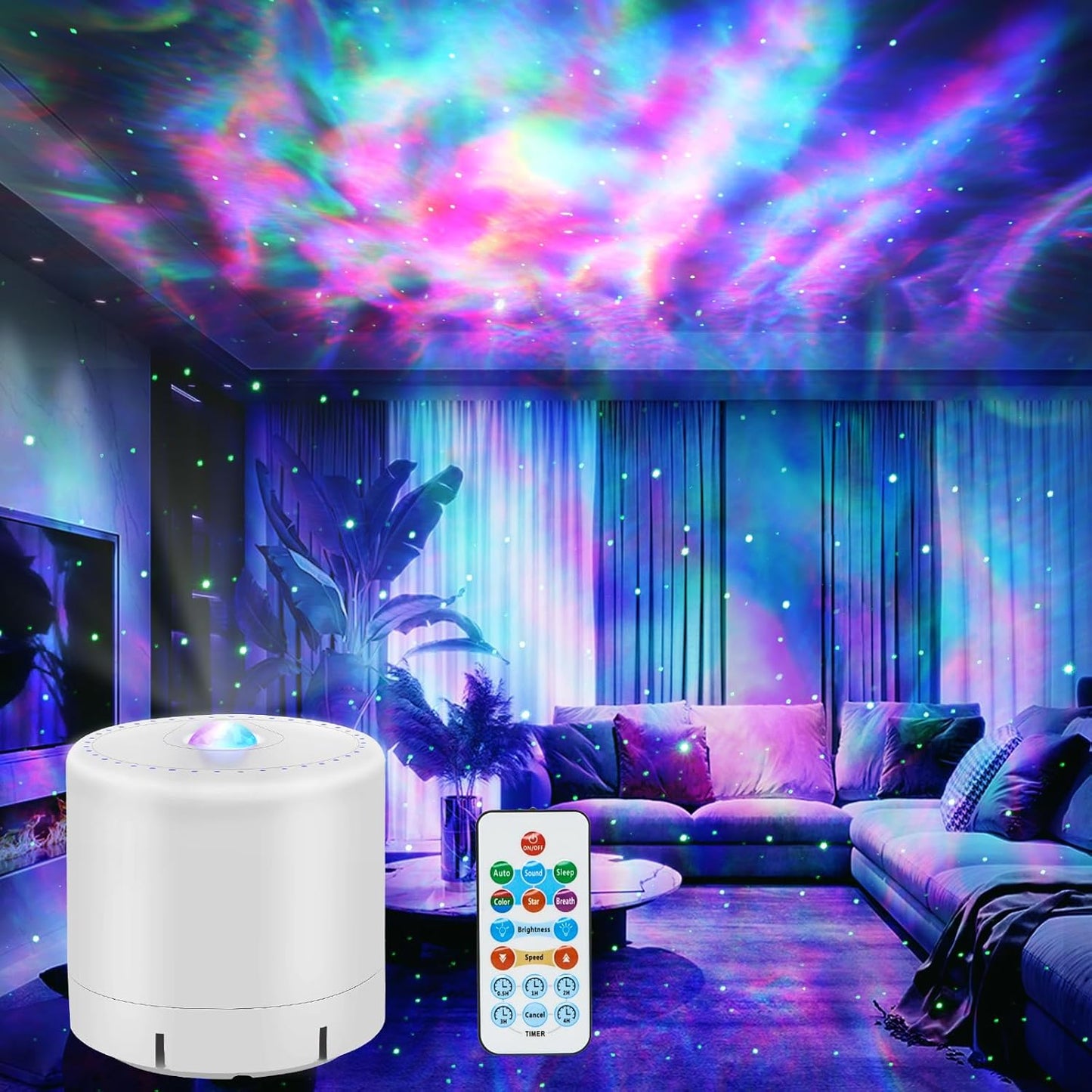Galaxy Projector,Star Projector with Timer and Remote Control for Adults Bedroom Decoration, Party,Star Night Light