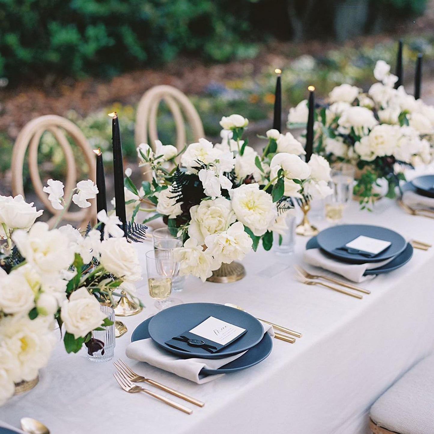 sancua Rectangle Tablecloth - 70 x 120 Inch - Stain and Wrinkle Resistant Washable Polyester Table Cloth, Decorative Fabric Table Cover for Dining Tables, Buffet Parties and Camping, White